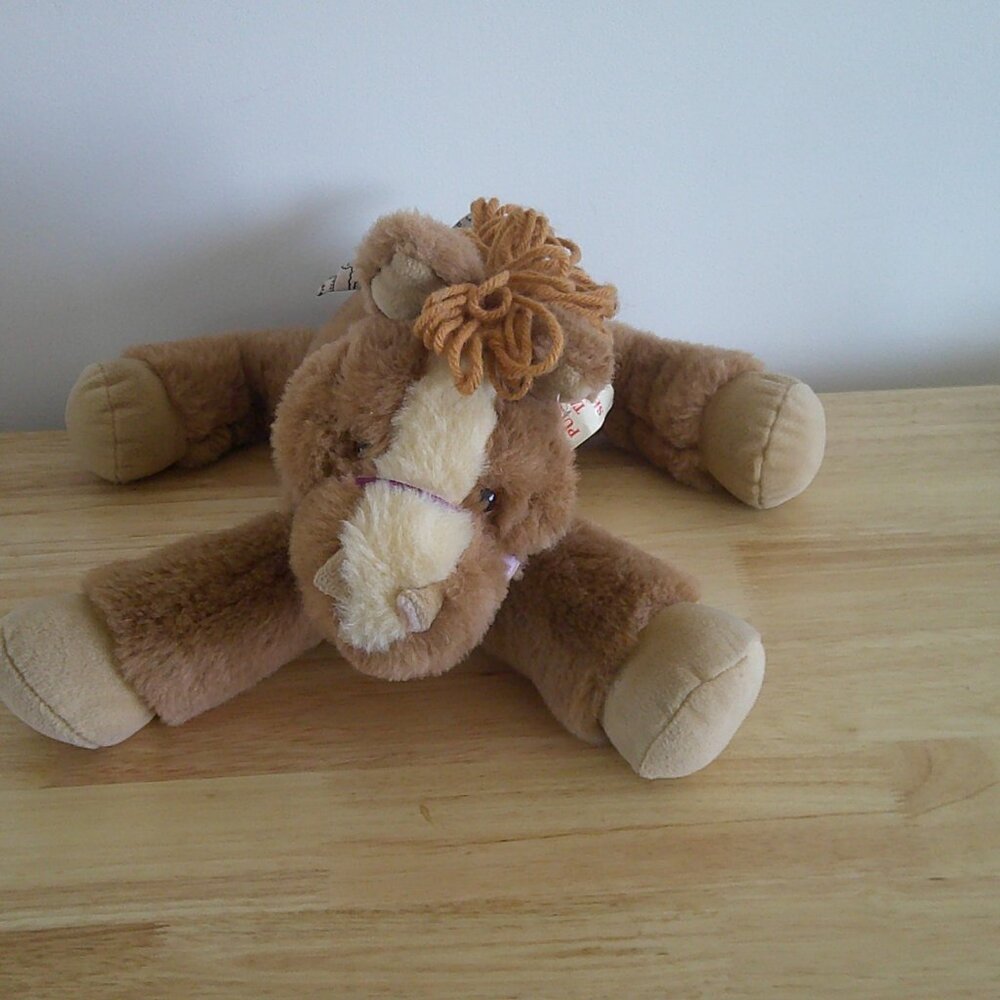 Plush Brown Horse Toy